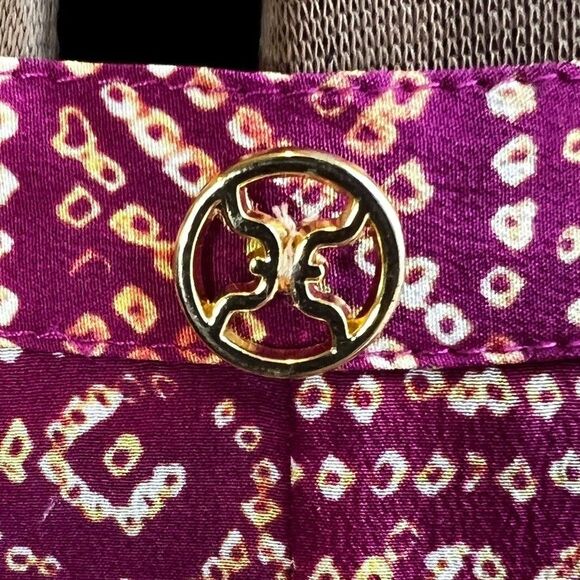 Rasberry Batik Silk Wrap Maxi Skirt or Coverup by VIX Paula Hermanny, Handmade,M - Picture 7 of 10